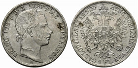 Austria. Francesco Giuseppe (1848-1916) AR Gulden 1859. Vienna. A. Frühwald 1451. qFDC