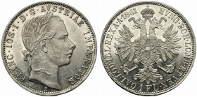 Austria. Francesco Giuseppe (1848-1916) AR Gulden 1859. Vienna. A. Frühwald 1451. qFDC