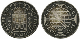 Brasile. Jose I (1750-77) 640 reis 1771 Lisbona (36mm, 17,61g). Russo-174; KM 193.2. BB+