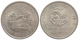 Messico. AR 5 Pesos 1950 (40mm, 27.77g, 12h). KM 466. SPL