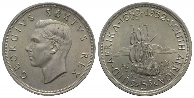 Sud Africa. AR 5 Shillings 1952 (39mm, 28.35g, 12h). KM 41. SPL+