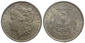 USA. AR One Dollar 1883 Morgan, New Orleans (38mm, 26.81g, 6h). KM 110. SPL+