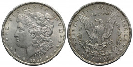 USA. AR One Dollar 1889 Morgan (38mm, 26.82g, 6h). KM 110. SPL+