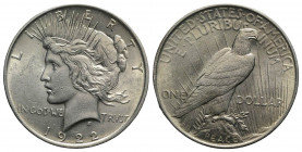 USA. AR One Dollar 1922 Liberty (38mm, 26.77g, 6h). KM 150. SPL+