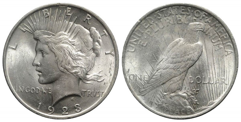 USA. AR One Dollar 1923 Liberty (38mm, 26.82g, 6h). KM 150. SPL+