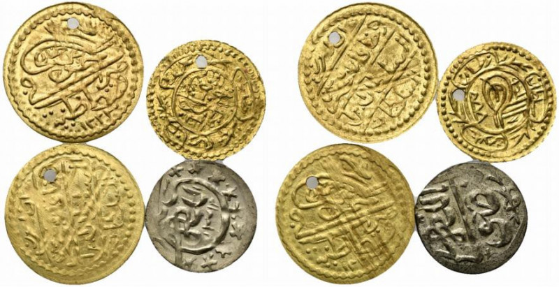 Turchia. Lotto di 4 riproduzioni moderne per gioielleria di monte ottomane in AV...