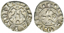 ANCONA.Repubblica (sec. XIV) Bolognino (g. 1,09). A gotica tra stelle R/ Lettere ACVS a croce. CNI t. 1, 9 AR - BB+