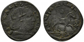 AQUILA. Ferdinando I (1458-1494) Cavallo (g. 2,08). Busto coronato a ds. R/ Cavallo a ds.; sopra, rosetta, a ds., aquiletta, sotto, T tra rosette. MIR...