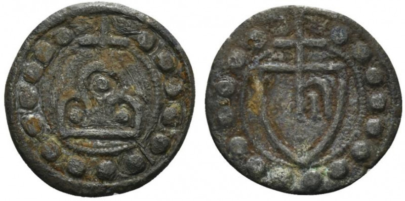 FIRENZE. Tessera mercantile (g. 3.05). Stemma con n in contorno di globetti R/ T...