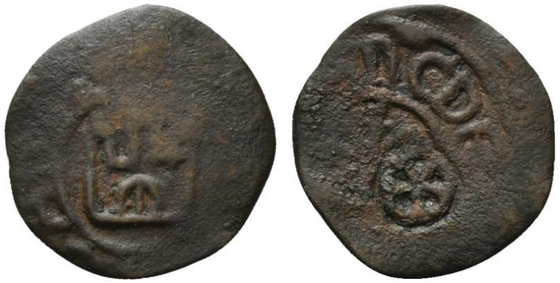 GAETA. Tancredi (1189-1194). Æ Follaro (g. 2.37). Croce ricrociata con cunei neg...