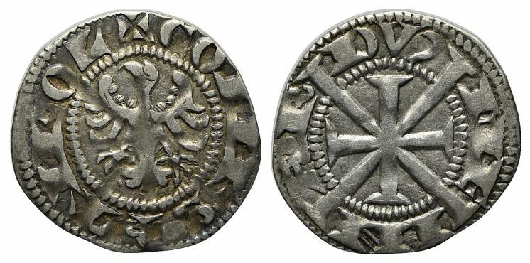 MERANO. Mainardo II (1274/75-1306) Tirolino (g. 1,29). Aquila spiegata volta a s...