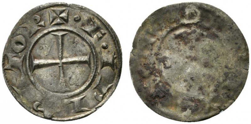 MESSINA. Federico II (1209-1220) Denaro (g. 0,9). Croce. R/ Liscio. Tipo Spahr 1...