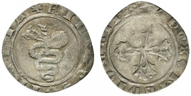 MILANO. Filippo Maria Visconti (1412-1447) Sesino (g. 0,69). Biscia viscontea R/...