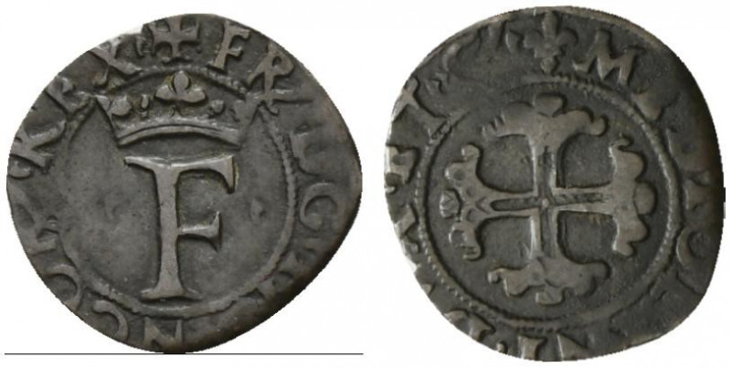 MILANO. Francesco I d'Angouleme (1515-1521) Trillina (g. 0,97). Lettera F corona...