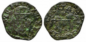 NAPOLI. Federico III d'Aragona (1496-1501) Cavallo ribattuto su cavallo di Carlo VIII (g. 1,09). Busto radiato di Federico III volto a ds. R/ Cavallo ...