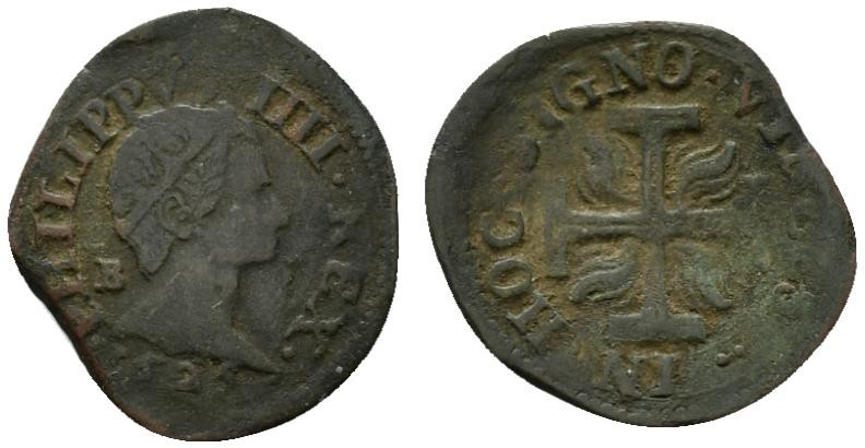 NAPOLI. Filippo IV di Spagna (1621-1665) 3 Cavalli 1625 (g. 1,55). Busto cor. a ...