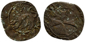 ROMA. Senato Romano (sec. XIV) Picciolo (g. 0,56). Leone passante a sn. R/ Croce. Munt. 94.3; Berm. 158 MI - qspl