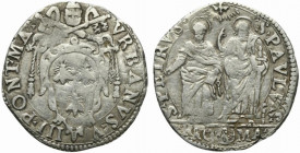 ROMA. Urbano VIII (1623-1644) Giulio (g. 3,15) Stemma R/ SS. Pietro e Paolo stanti. Berm. 1737, Munt. 103-14. AR - BB