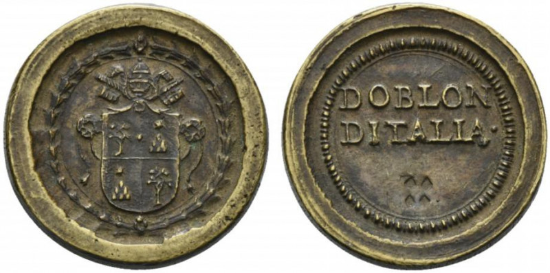 ROMA. Alessandro VII (1655-1667) Peso monetale del doblon d’Italia (g. 13,2) Ste...