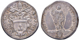 ROMA. Clemente XI (1700-1721) Testone A/ XVII (g. 8,97). Stemma R/ S. Pietro stante a sn. Munt. 81 AR RARO tracce di appiccagnolo - qSPL