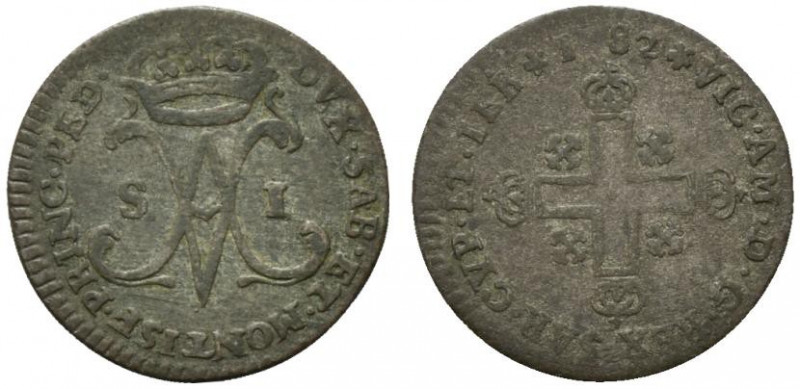 TORINO. Vittorio Amedeo III (1773-1796) Soldo 1782 (g. 1,73). Monogramma coronat...