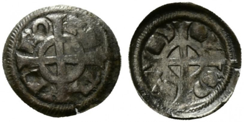 VERONA. Comune (fine XII sec. - fine XIII sec. Denaro (g. 0,32) VE-RO-N-A, cerch...