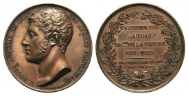 Francia. L. Hoche (1768-1797) Weissembourg-Landau, generale dell’esercito francese. Medaglia in AE 1797 per la morte del generale Lazare Hoche (43mm.)...
