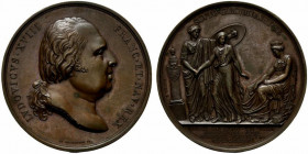 Francia. Prima Repubblica (1792-1799) AE Medaglia 1795 per l'estradizione in Austria della figlia di Luigi XVIII, Maria Theresia Charlotte (opus; Andr...