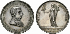 Francia. Napoleone Bonaparte, Consolato. AR Medaglia anno IX, (1801) per la Pace di Luneville (opos: Andrieu) (42mm, 32,04g) BONAPARTE PREMIER CONSUL ...