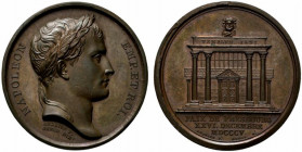 Francia. Napoleone I, Imperatore (1804-1814) AE Medaglia 1805 per la Pace di Presburgo (Bratislava) (opus: Andrieu e Denon) (41 mm.) NAPOLEON EMP ET R...