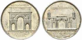 Francia. Napoleone Bonaparte, Consolato (1795-1815) AR Medaglia 1809 per l’entrata di Napoleone a Vienna il 13 maggio 1809 (opus: Andrieu) (41mm). POR...