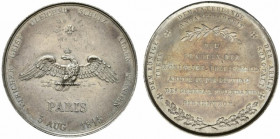 Francia. Napoleone I, Imperatore (1805-1814) AR Medaglia 1815 (Pace di Parigi) offerta dagli ufficiali dell'esercito prussiano sotto il comando del ge...