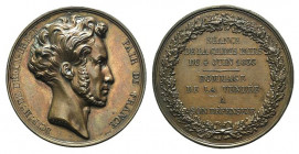 Francia. Scip. M. De Dreux-Breze (1833). AE Medaglia battuta nel XIX sec., tributo ai suoi difensori (opus: Barre). (mm. 41). qFDC