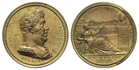 Francia. Carlo X (1757-1836) AE Medaglia postuma. (opus: A. F. Michaut) (52mm) CHARLES X ROI DE FRANCE, Busto volto a ds. con uniforme; sotto il busto...
