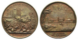 Francia. AE Medaglia 1844 per la presa della Bastiglia e della prigione di Vincenne durante la Rivoluzione francese (opus: E. Rogat) (41mm, 44,39g) PR...