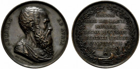 GENOVA. Andrea Doria (1466-1560) Medaglia (opus: N. Cerbara) (Ø 41 mm.) ANDREAS AB AURIA Busto a ds. R/ MAGNIS/ MARI REB GESTIS/ PATRIAE REGNO RECVSAT...