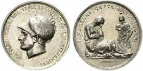 MILANO. Napoleone Bonaparte (1795-1815) Medaglia 1805 per la presa di Vienna. (opus: L. Manfredini) (mm. 42,5) NAPOLEO I GALL IMP ITAL REX GERMANICVS ...