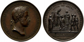 MILANO. Ferdinando I Imperatore d'Austria e re del Lombardo-Veneto (1835-1848) Medaglia 1838 per l'incoronazione (opus: L. Manfredini) (mm. 52) Testa ...