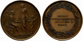 MODENA. Francesco IV d'Este (1814-1846) Medaglia 1846 premio della Società di Incoraggiamento per le Arti (opus: T. Rinaldi) (mm. 60) AUSPICE - FRANCE...