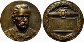 MODENA. Paolo Ferrari (1822-1889) commediografo e scrittore. Medaglia 1922 per il centenario della nascita (mm. 84). Busto di fronte. R/ MODENA/ A/ PA...