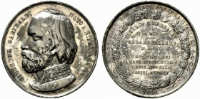 PALERMO. Giuseppe Garibaldi, patriota e generale (1807-1882) Medaglia 1860 per la presa di Palermo. (opus: Massonnet) (mm. 50) GIUSEPPE GARIBALDI - NA...