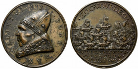 ROMA. Calisto III (1455-1458) Medaglia 1664 di restituzione per la guerra contro i Turchi. (opus: Girolamo Paladino) (41 mm.) CALIXTVS III PONT MAX Bu...