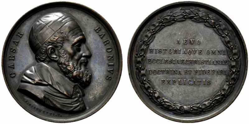 ROMA. Cesare Baronio (1538-1564) Medaglia commemorativa dello storico cardinale ...