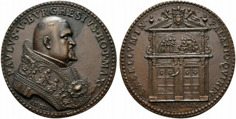 ROMA. Paolo V (1605-1621) Medaglia 1619/ XVI. Per il completamento della Cappell...