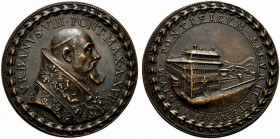 ROMA. Urbano VIII (1623-1644) Medaglia 1640/ XVII per i lavori di fortificazione ed abbellimento effettuati al complesso del Quirinale. (opus: Gaspare...