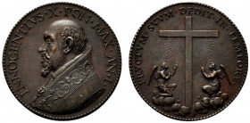 ROMA. Innocenzo X (1644-1655) Medaglia 1644/ I. (opus: G. Cormano) (g. 29). INNOCENTIVS X PON MAX A I Busto a sn. con piviale; sulla troncatura della ...