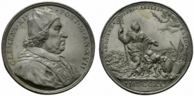 ROMA. Clemente XI (1700-1721) Medaglia costituita da due placchette unifaci assemblate, al D/ dell’A/ XVII e al R/ dell’A/XI. (opus: Ermenegildo Hamer...