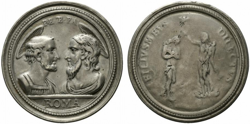 ROMA. Pio VI (1775.1799) Medaglia (mm. 50). Busti affrontati dei SS. Pietro e Pa...