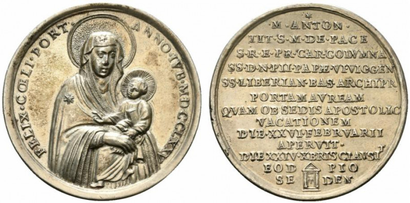 ROMA. Pio VI (1775.1799) Medaglia 1775 per l’apertura e chiusura della Porta San...