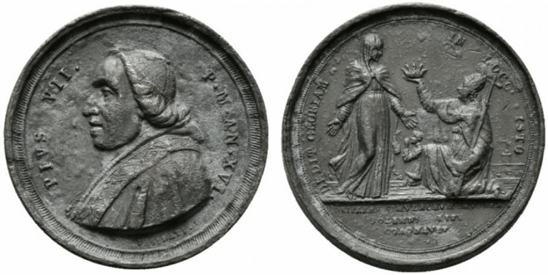 ROMA. Pio VII (1800-1823) Medaglia A/ XVI. (opus: G. e G.. Pasinati) (mm. 36) PI...